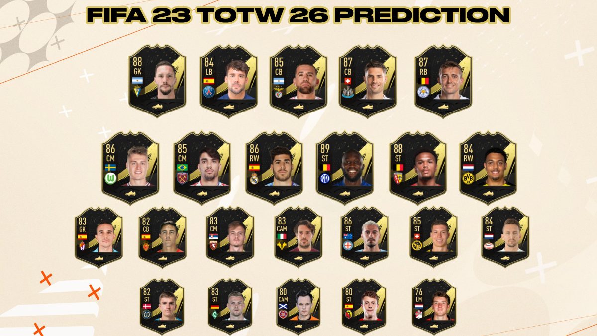 FIFA 23 TOTW 26 Prediction