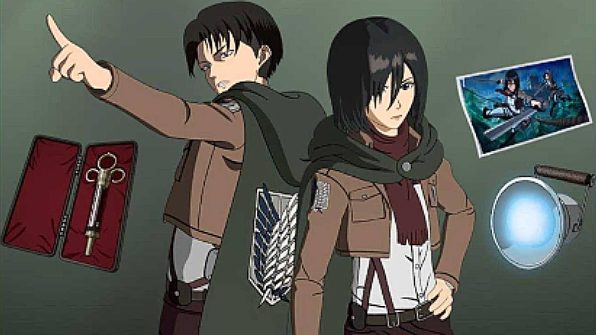 The Mikasa and Levi Bundle contents in Fortnite