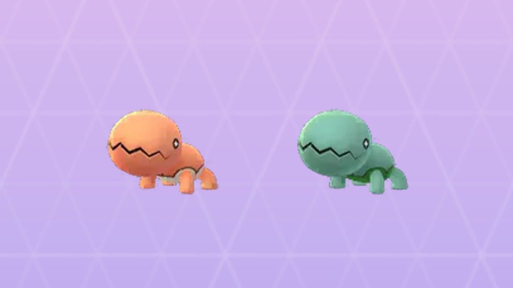 Normal and Shiny Trapinch Pokemon GO