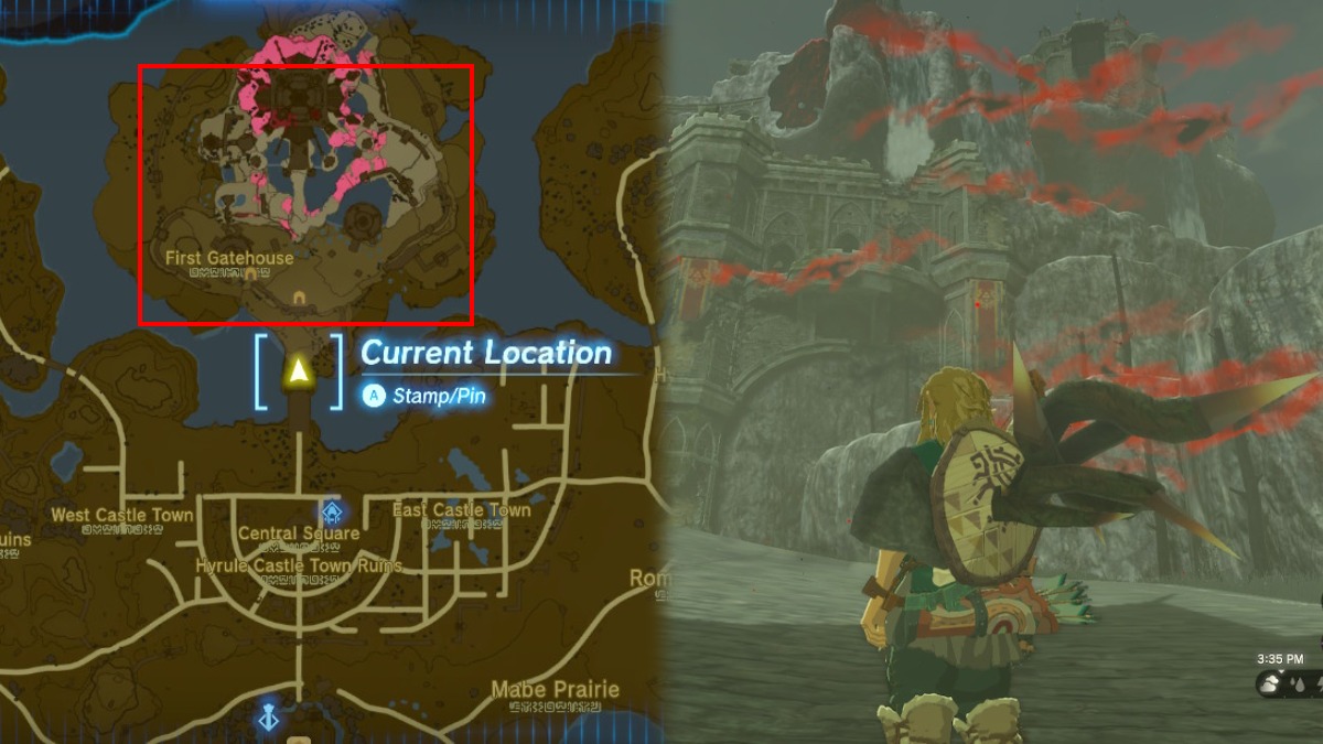Castle Ruins Map The Legend of Zelda Tears of the Kingdom