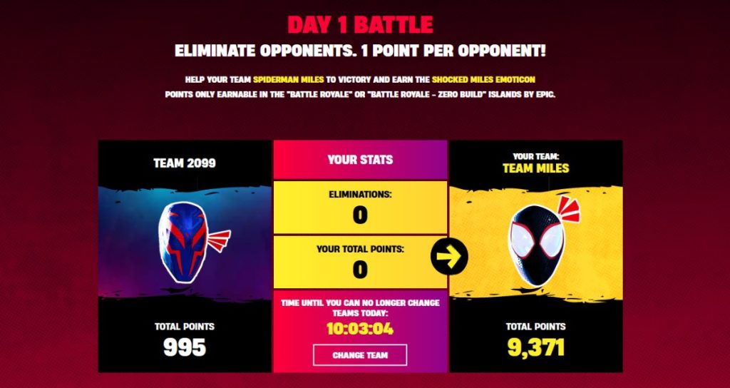 Fortnite Web Battles Which Team to Choose