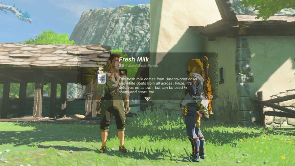 Fresh Milk in Zelda Tears of the Kingdom