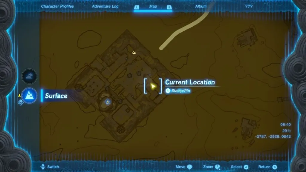 Gerudo Secret Club Location Map Zelda TOTK