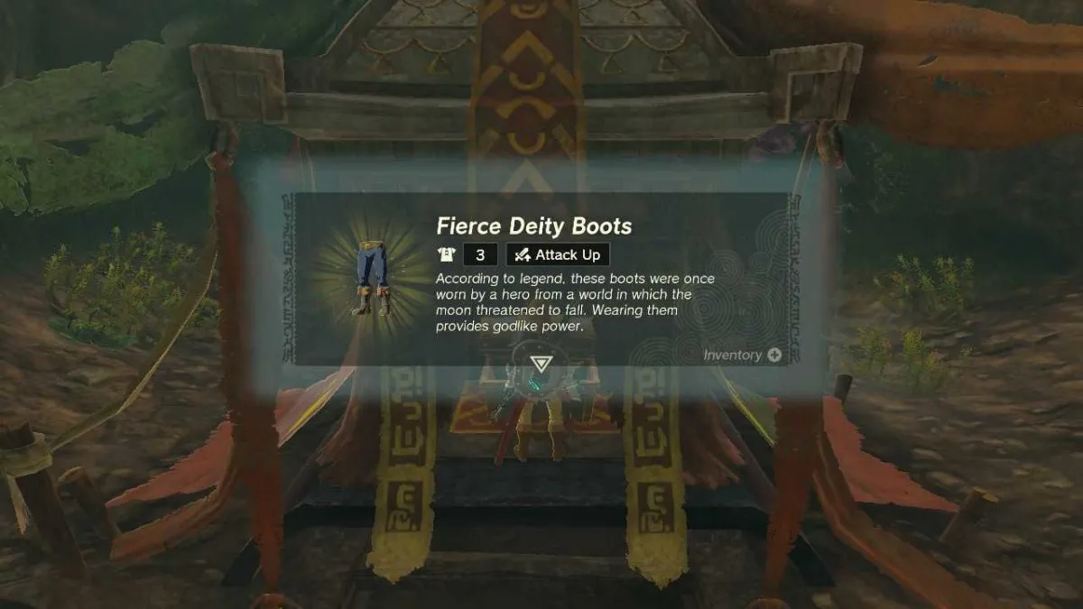Get the Fierce Deity Boots Zelda TOTK