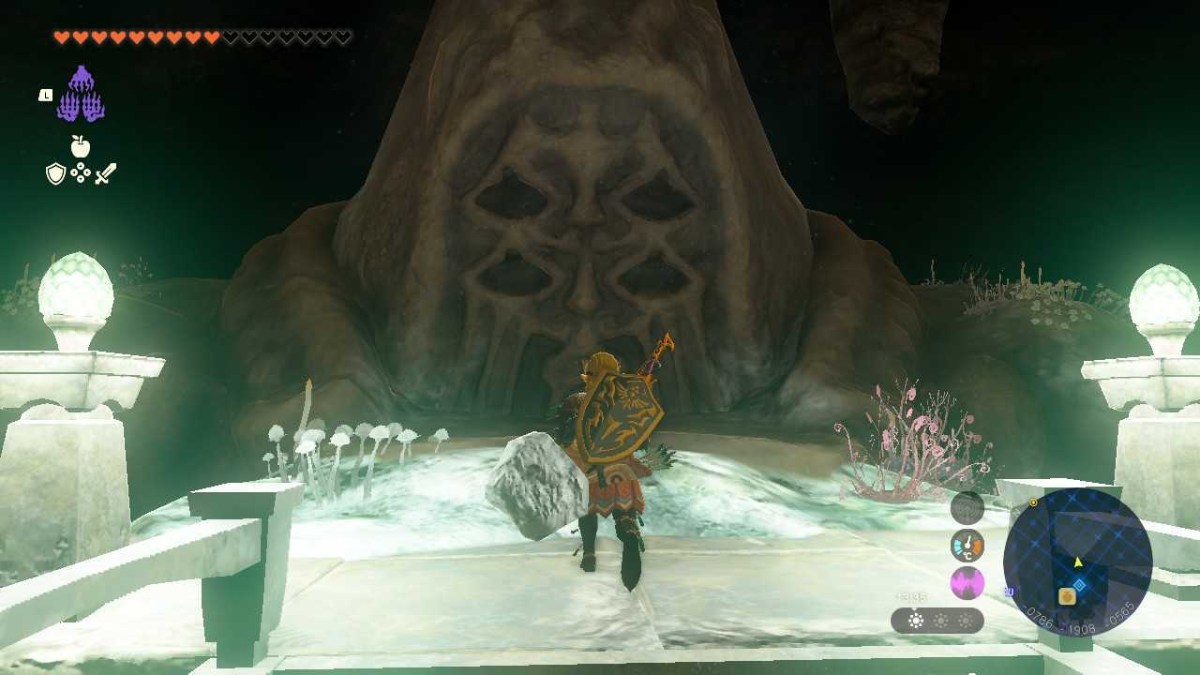 Great Abandoned Central Mine Bargainer Statue Zelda TOTK