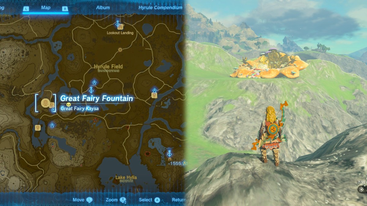 Great Fairy Kaysa Location and Map Tears of the Kingdom