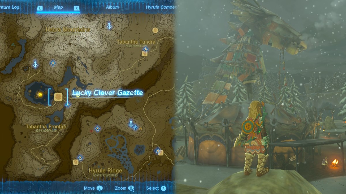 Lucky Clover Gazette Location and Map