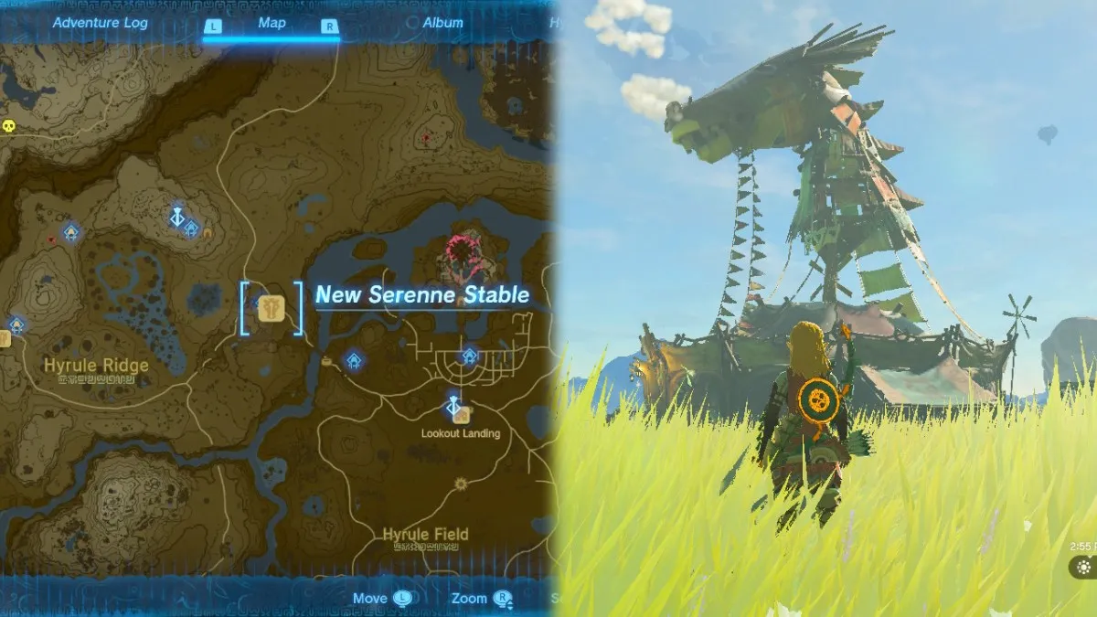 New Serenne Stable Location and Map Tears of the Kingdom