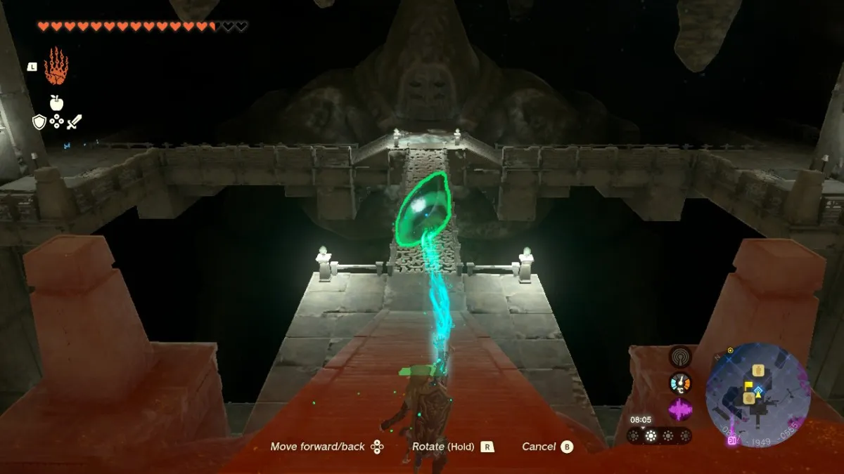 Returning the Eye in A Call From the Depths Zelda TOTK