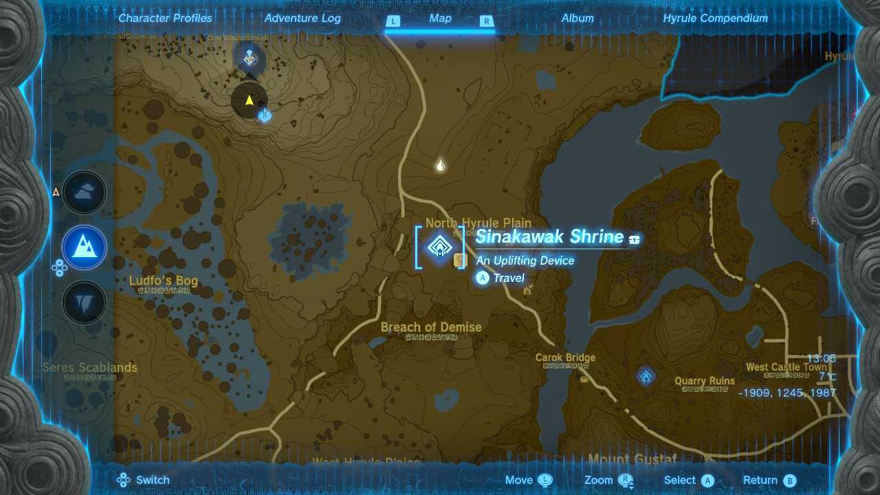Sinakawak Shrine Location & Map