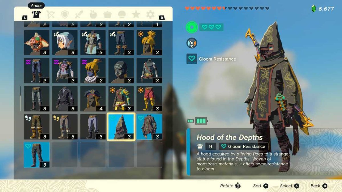 The Depths Armor - Best Armor for Gloom Resistance in Zelda TOTK