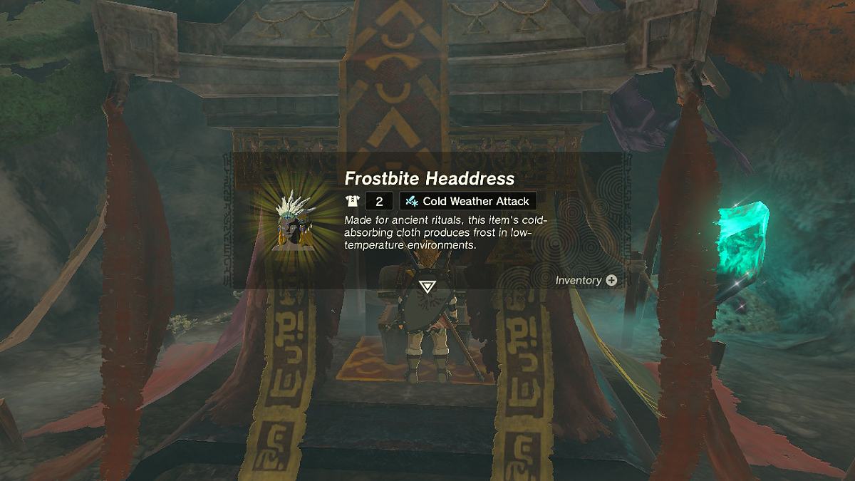 The Frostbite Headdress in TOTK
