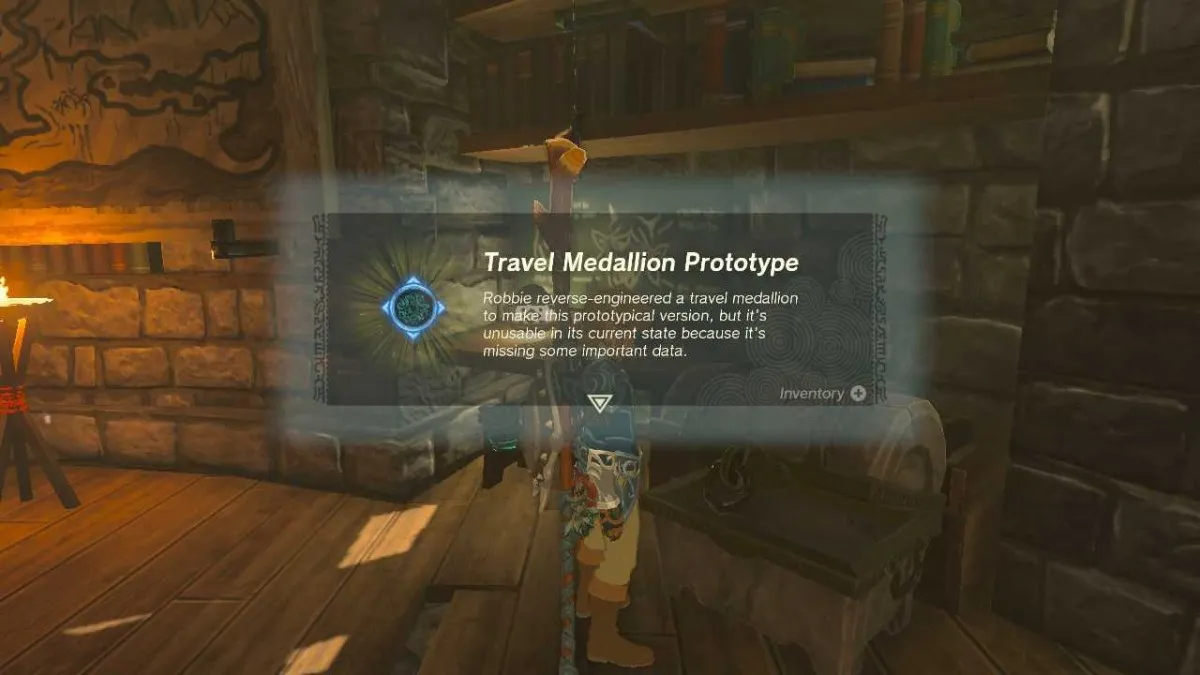 Travel Medallion Prototype Zelda TOTK