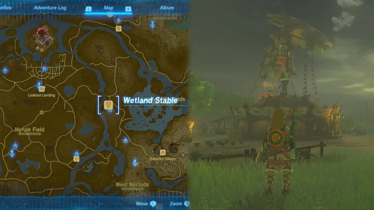 Wetland Stable Location and Map Tears of the Kingdom
