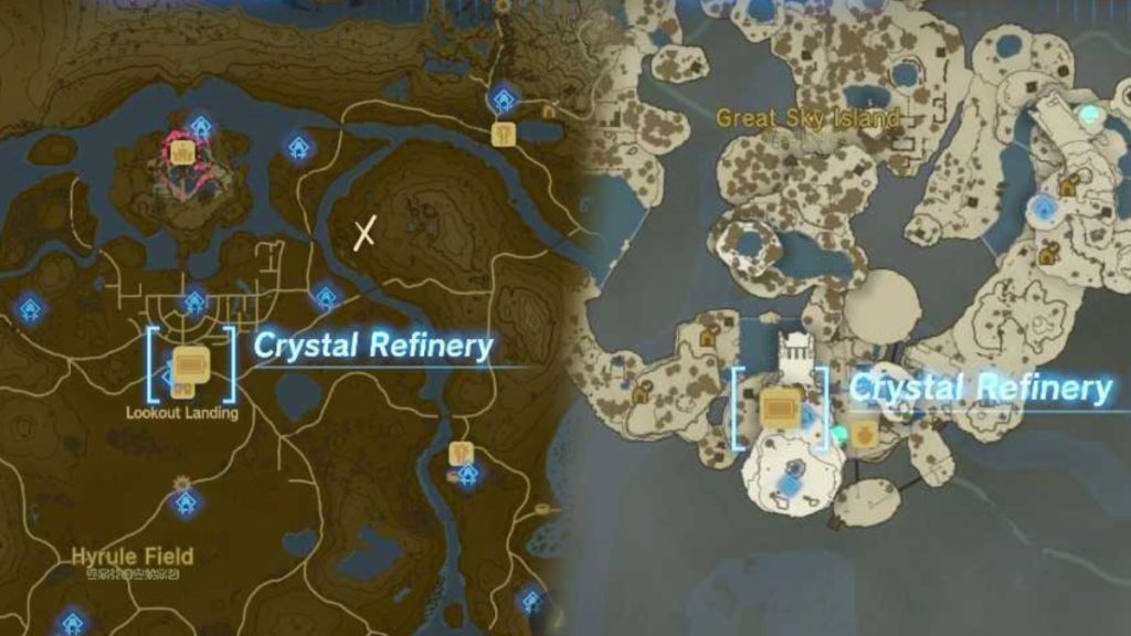Where to Find Crystal Refineries in Zelda TOTK