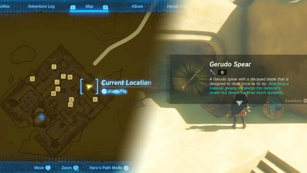 Where to Find Gerudo Spear Zelda TOTK Best Weapons