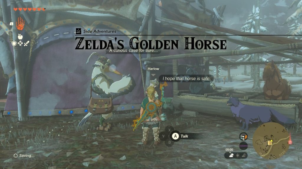 Zelda's Golden Horse Quest TOTK
