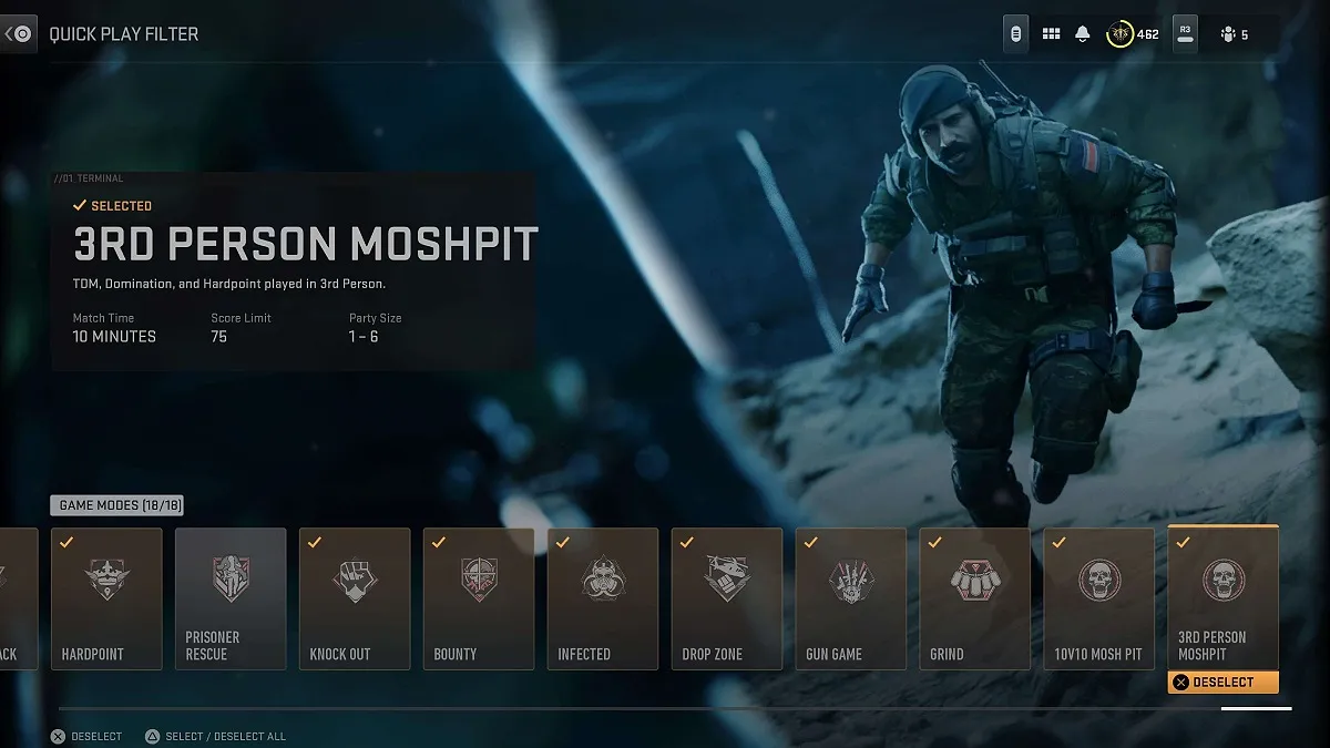 The 3rd Person Moshpit mode in MW2