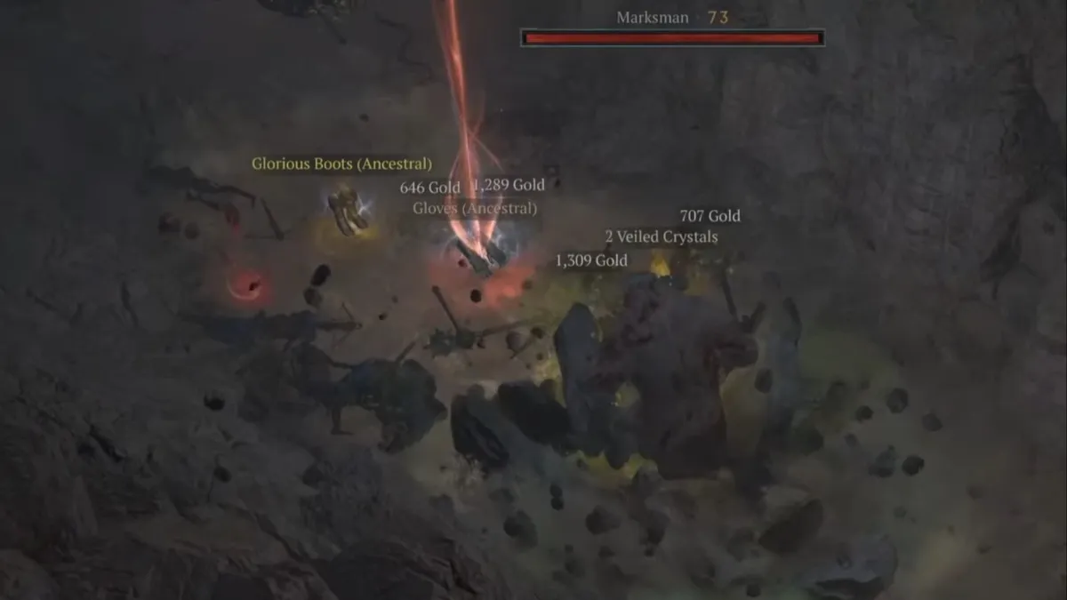 Fists of Fury Unique Item drop in Uldur's Cave in Diablo 4