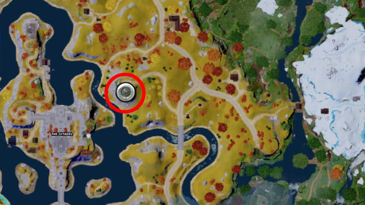 The location of the Eastern Watch Vault in Fortnite