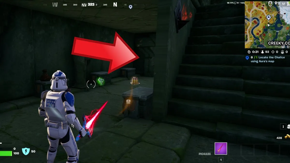 Finding the Chalice in Fortnite Chapter 4 Season 3