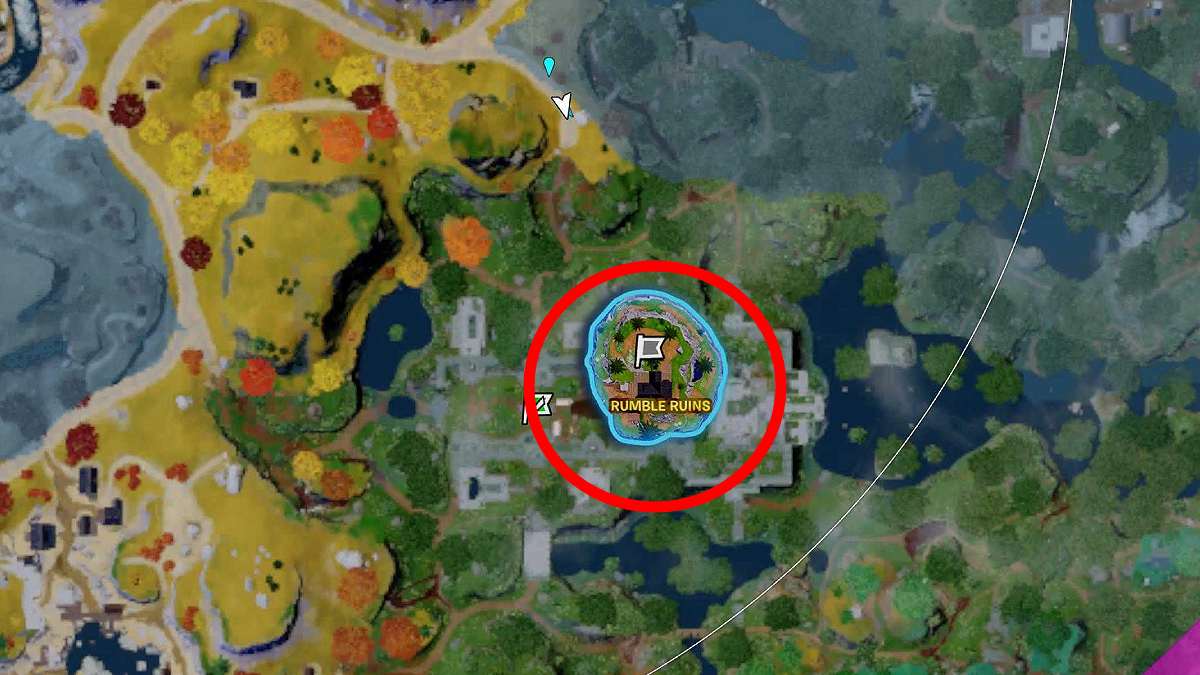 the location of Loot Island in Fortnite