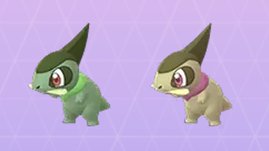 Normal and Shiny Axew Pokemon GO