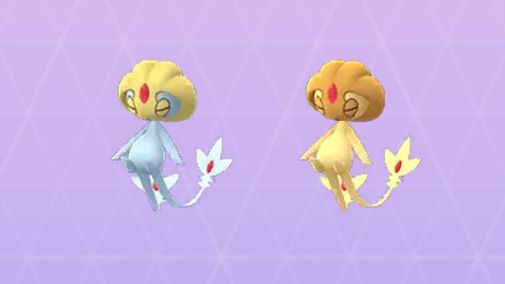 Normal and Shiny Uxie Pokemon GO