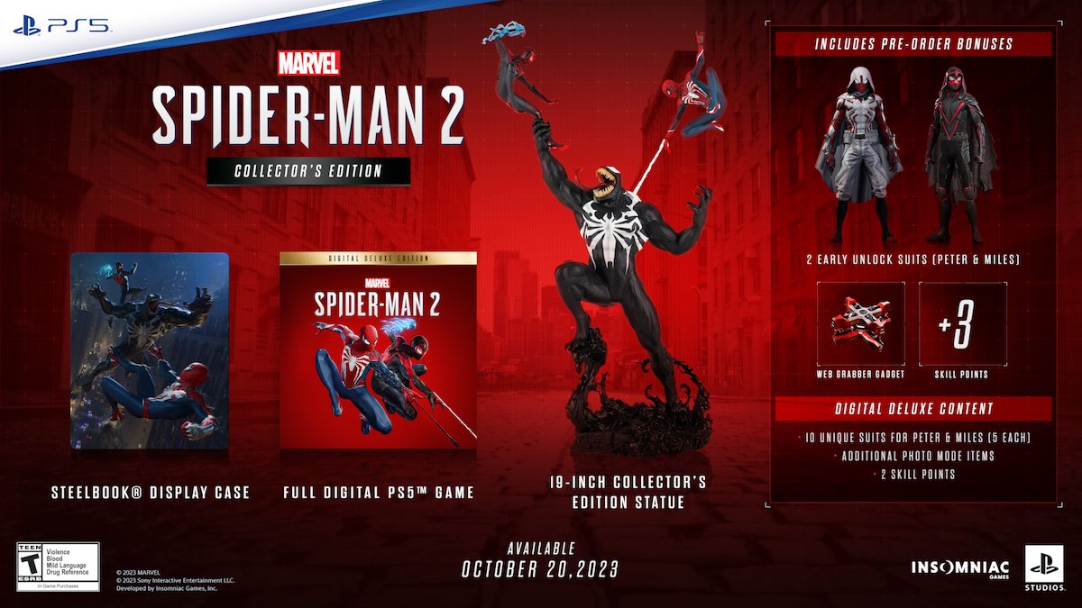 Spider-Man 2 Collector's Edition PS5 Contents