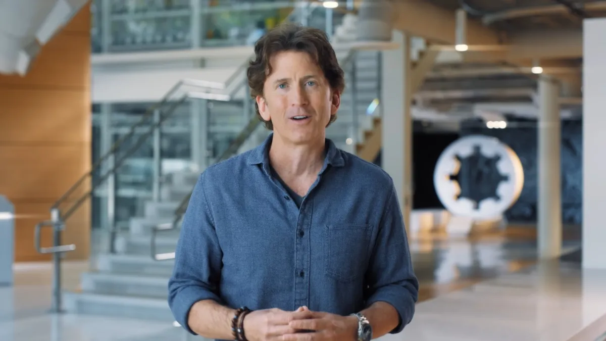 Todd Howard talking to the camera during the 2023 Starfield Direct