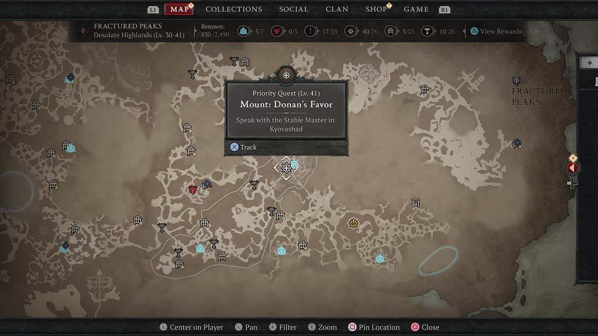 The Mount Donan's Favor Quest in Diablo 4
