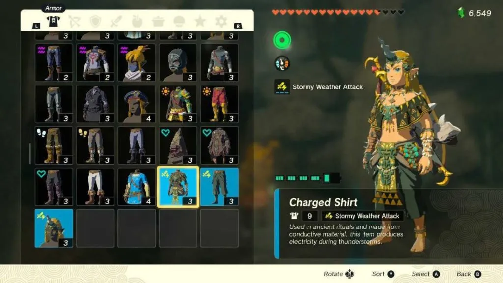 Where to Find the Charged Armor Set in Zelda: TOTK