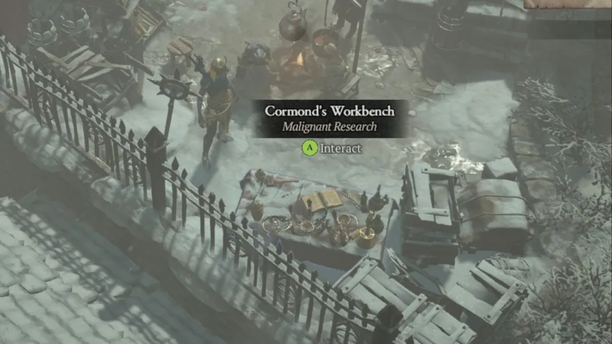 Cormond's Workbench in Kyovashad in Diablo 4