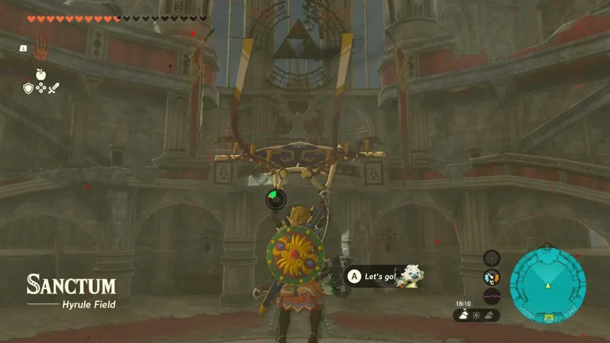 Drop into the Throne Room Hyrule Castle TOTK