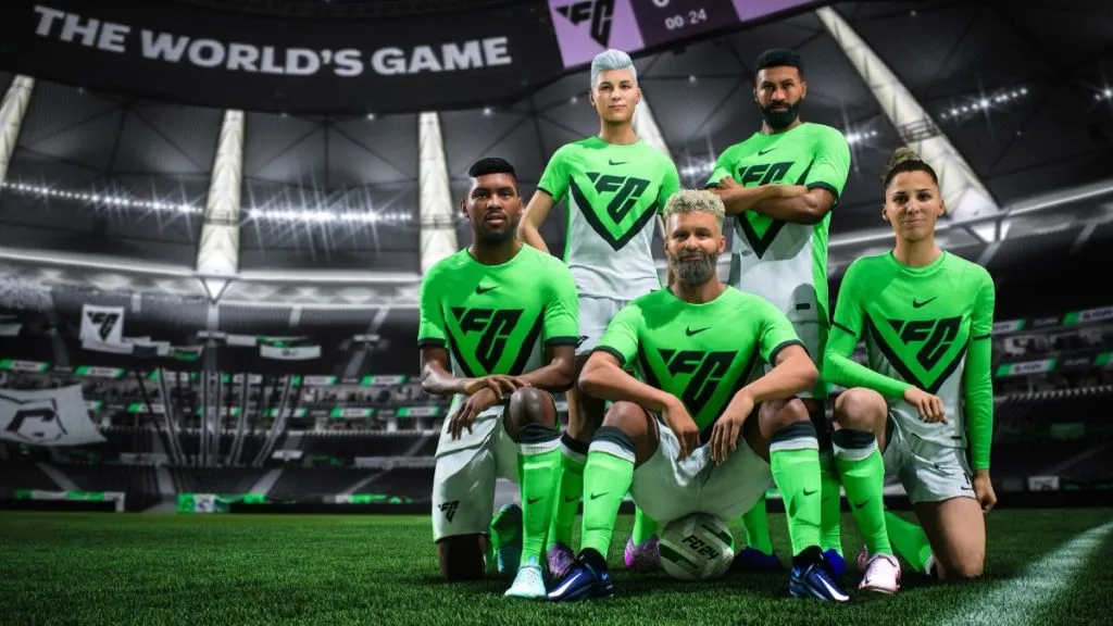 EA Sports FC 24 Pro Clubs players with Nike Tops