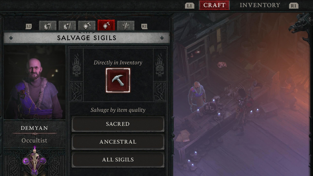 Salvage Sigil in Diablo 4