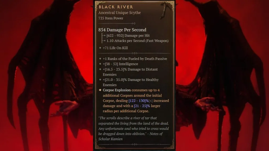 Black River Scythe Diablo 4