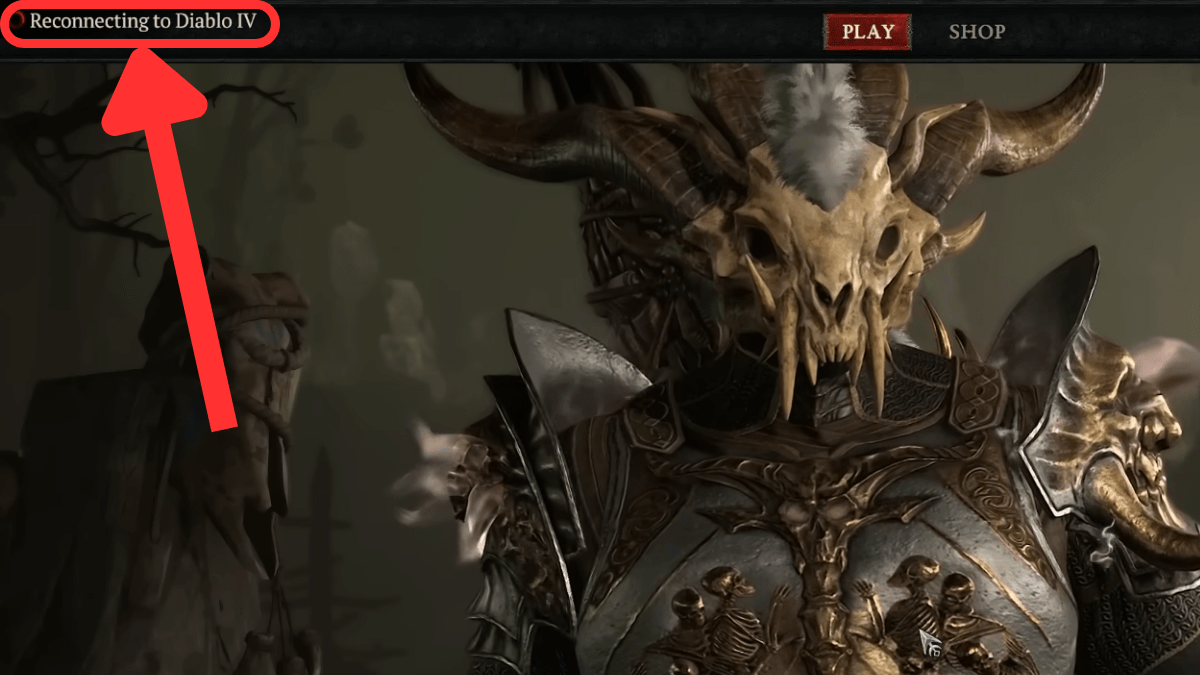 Reconnecting to Diablo IV loading message in Diablo 4 Eternal to Seasonal glitch exploit