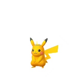 Shiny Pyrite Crown Pikachu Pokemon GO