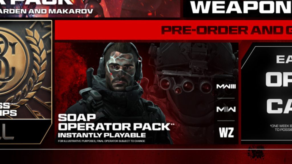Soap Operator Pack MW3