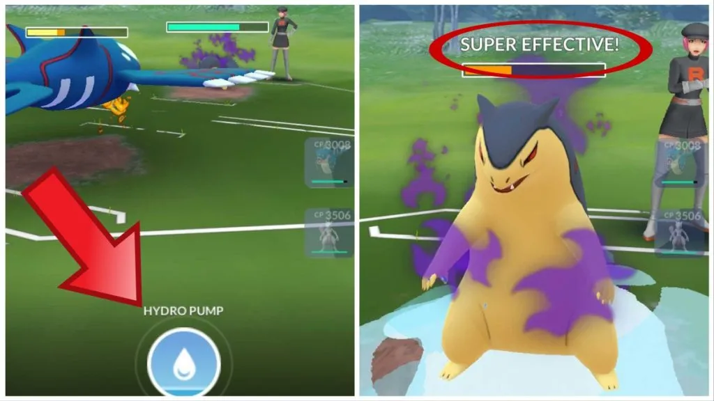 Supereffective Charged Attack in Pokemon GO