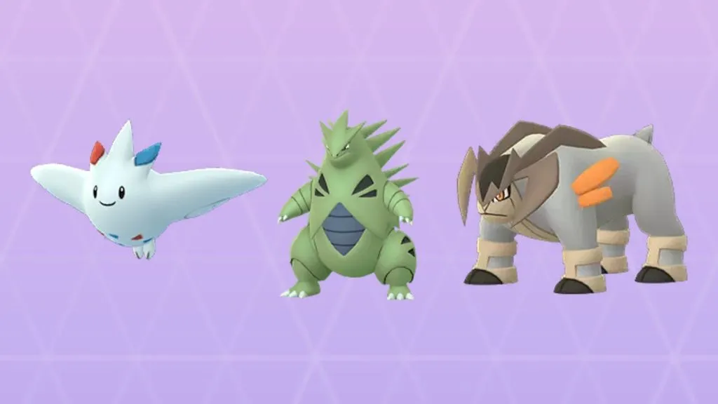Togekiss, Tyranitar, and Terrakion in Pokemon GO