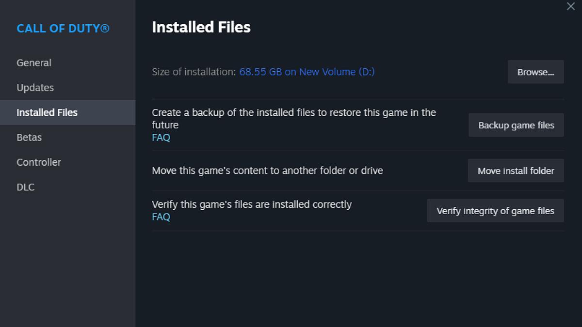 The Steam Updates settings menu