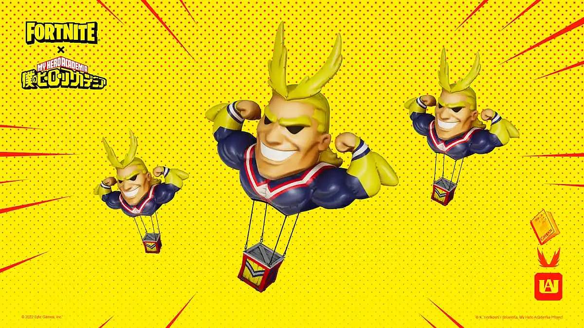 Three All Might Supply Drops in Fortnite