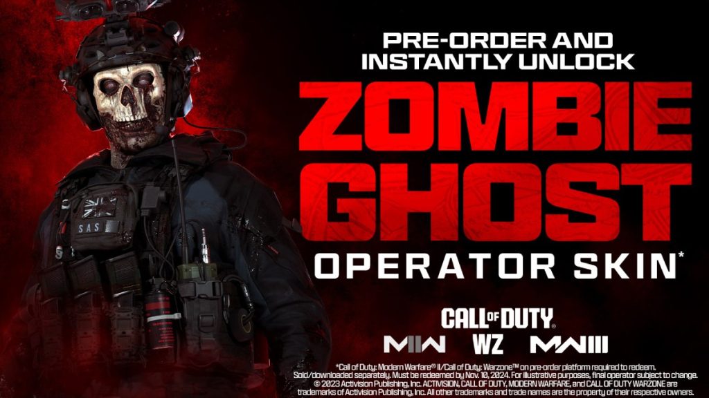 Zombie Ghost Skin MW3 Warzone