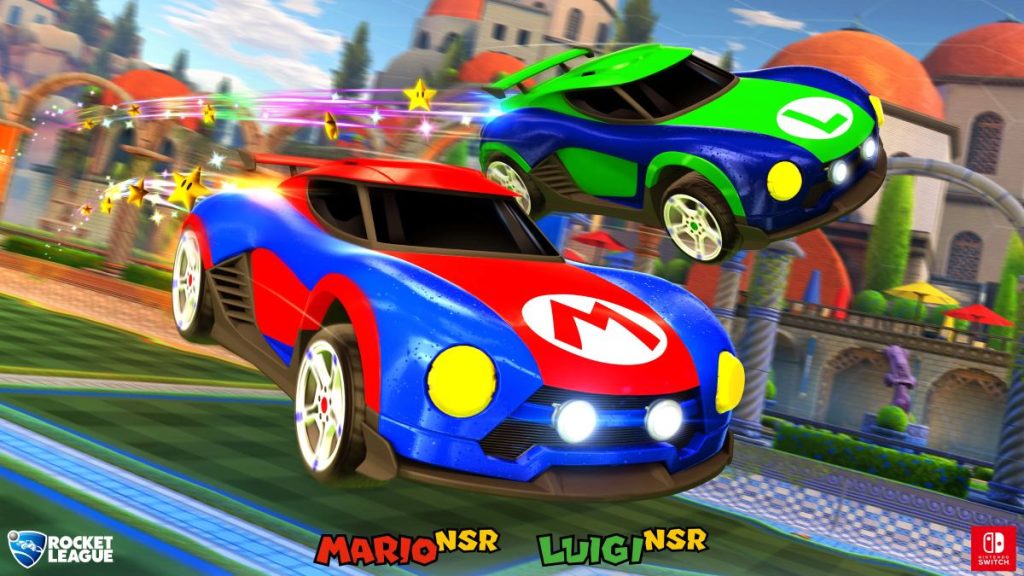 Mario and Luigi Rocket League Cars