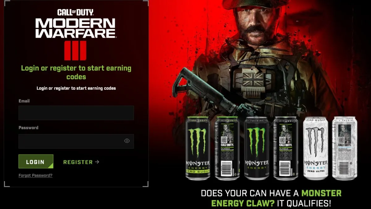 Monster Energy x Call of Duty MW3 Redemption