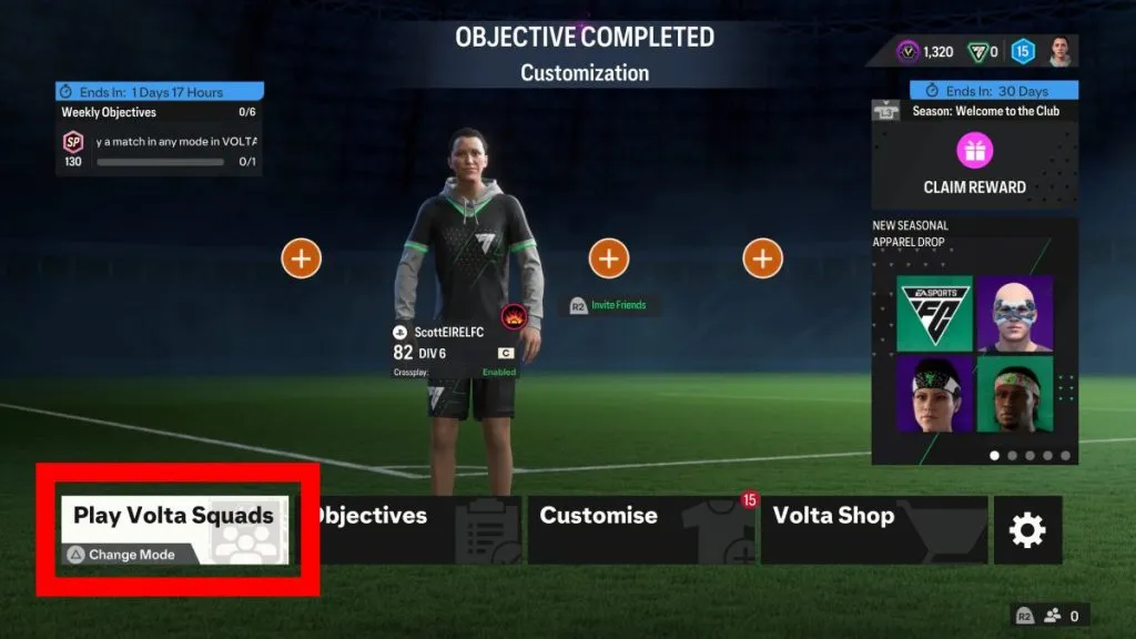 Volta Squads quick way to get EA FC 24 Pro Clubs Skill Points