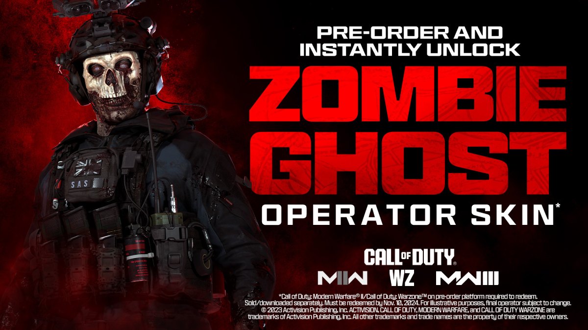 Zombie Ghost Operator in MW2 MW3 Warzone
