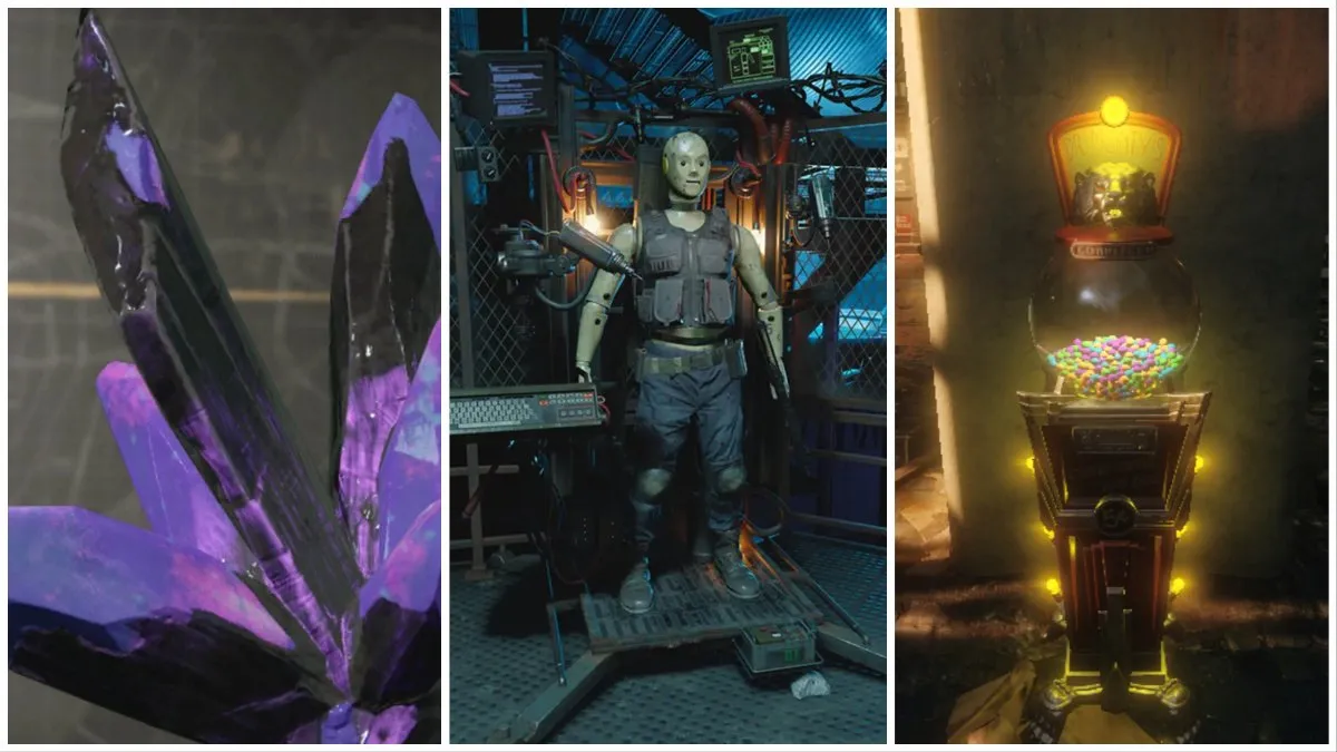 Aetherium Crystals, Arsenal, and GobbleGum Machine in COD Zombies